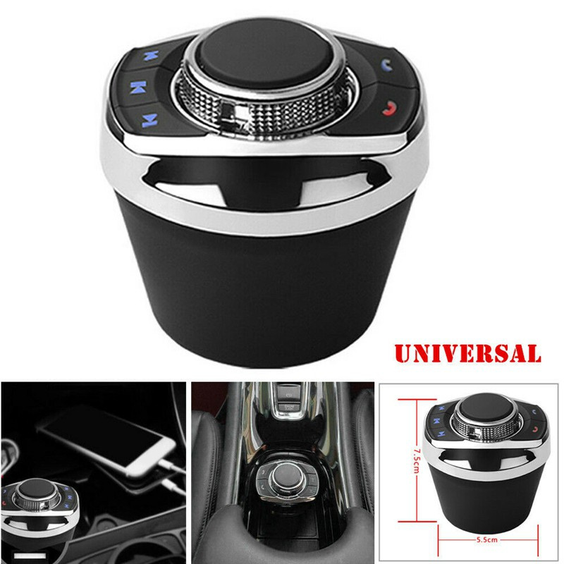 Universal Car Wireless Steering Wheel Control Button with LED Light 8-Key Functions for Car Android Navi Player Auto