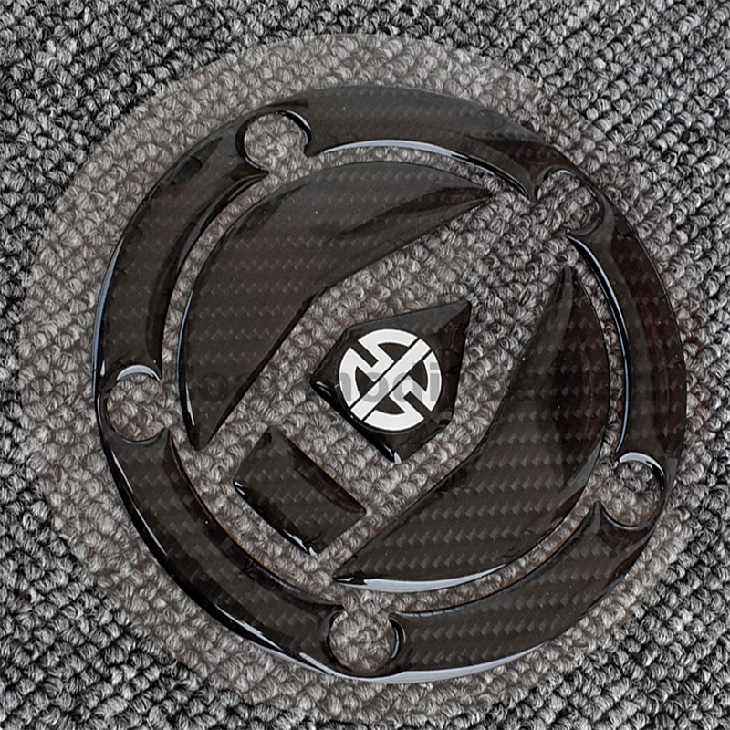 3d Carbon Nhìn Xe Máy Gas Dầu Nhiên Liệu Nắp Bao Decal Sợi Carbon Miếng Dán Bảo Vệ Cho Kawasaki H2 2