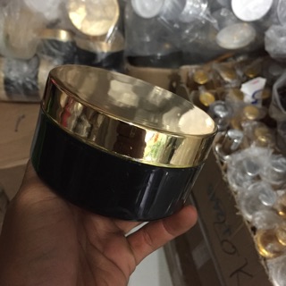 Hủ đựng kem 200g nắp xi vàng