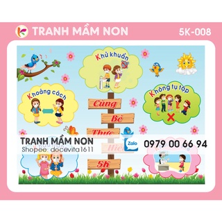 Decal trang trí - thông điệp 5k - 008