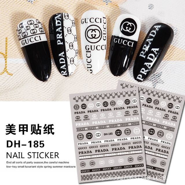 Hình dán sticker nail trang trí móng