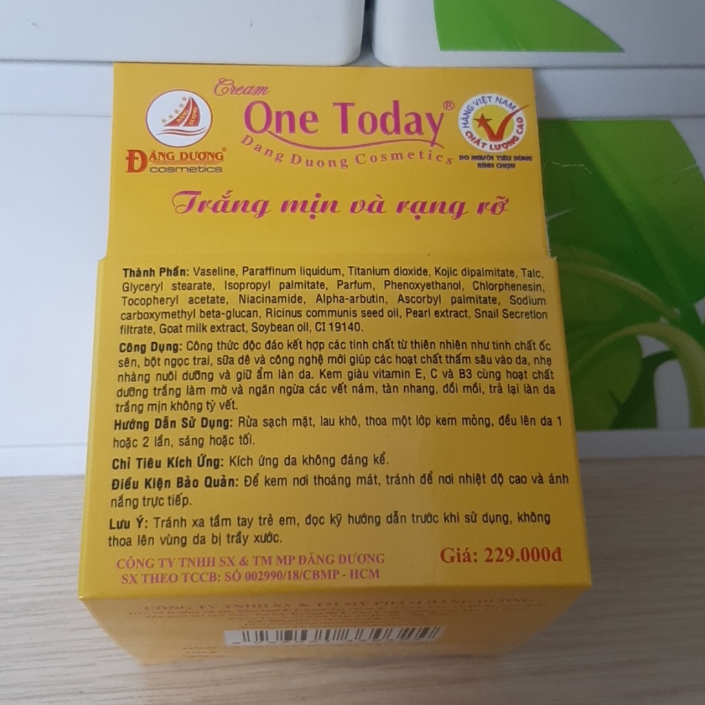 Onetoday VIP: Kem nám, tàn nhang, đồi mồi one today 15g