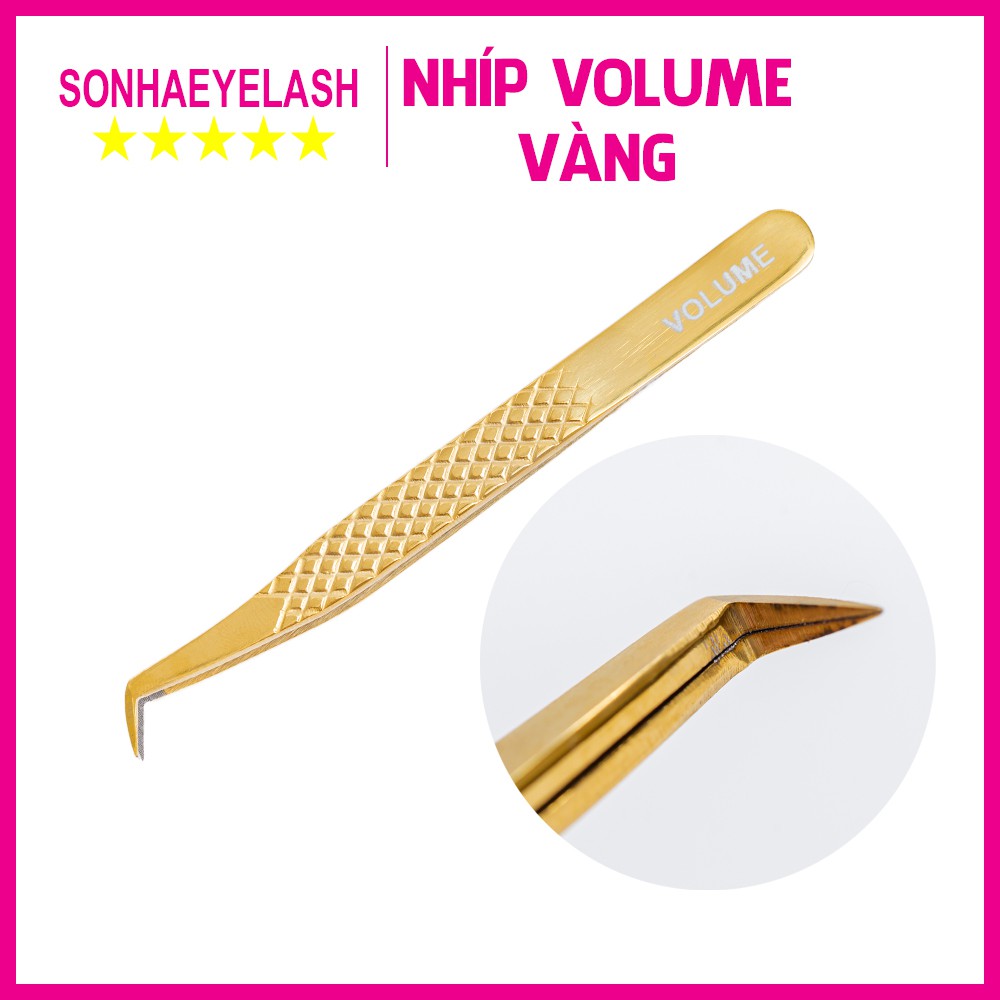 Nhíp volume pakistan mũi nhám (mũi gà) bao test 8-15d, được làm từ thép không gỉ dành cho thợ nối mi chuyên nghiệp