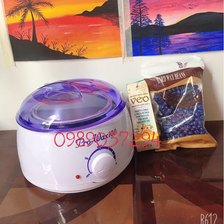 Combo Triệt Lông Vĩnh Viễn Sáp Wax Loại 1 Tại Nhà - Tặng sẵn que gỗ