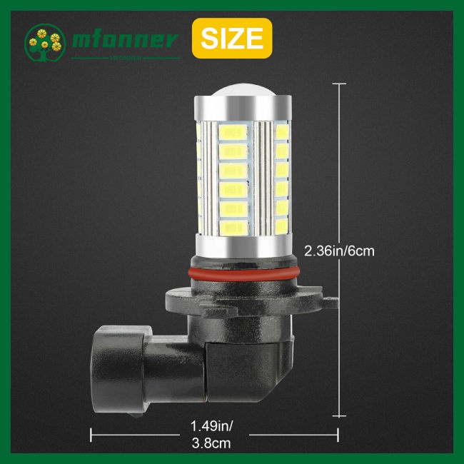 Set 4 Bóng Đèn Led 9005 9006 Ánh Sáng Trắng 6500k 360 Độ Siêu Sáng Dành Cho Ô Tô