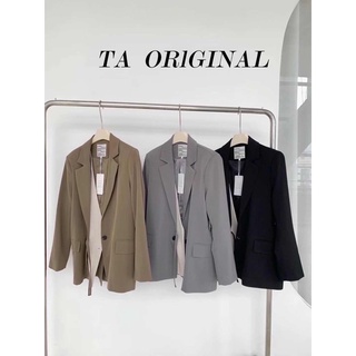 ( Ảnh thật ) A1077 Áo blazer vạt be