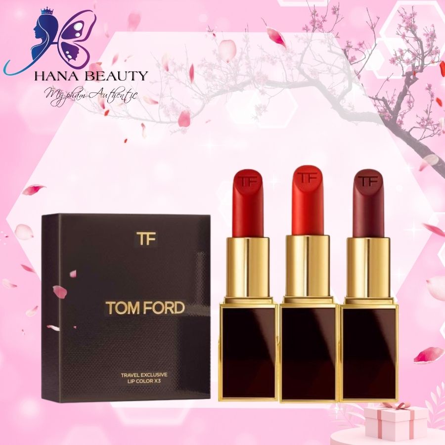 Son Tomford Lip Color Matte, Tomford Lipstick Ruby Rush 07 Vỏ Đen Hàng Chính Hãng Có Bill Full Size