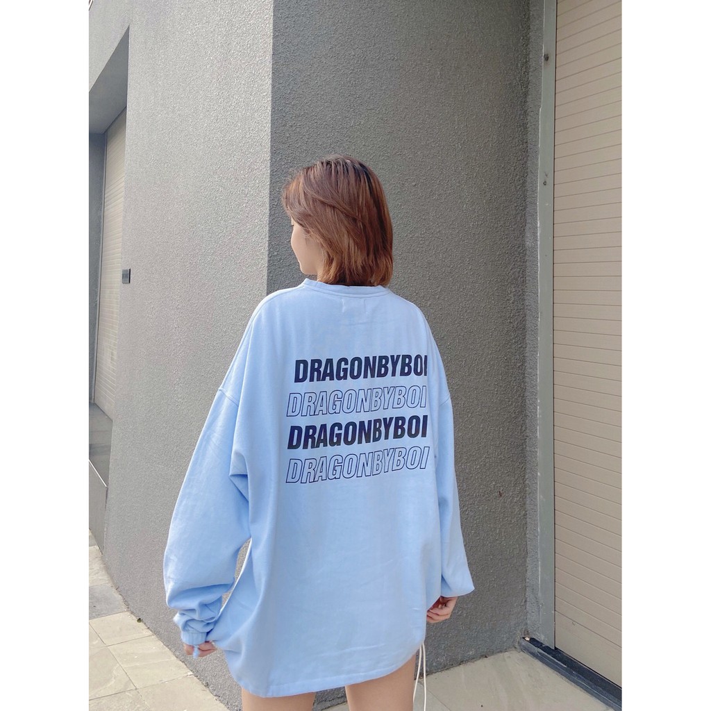 Áo tay dài Dragonbyboi phản quang Xanh