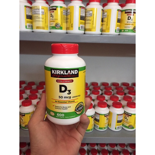 Vitamin D3 50mcg  Kirkland lọ 600 viên