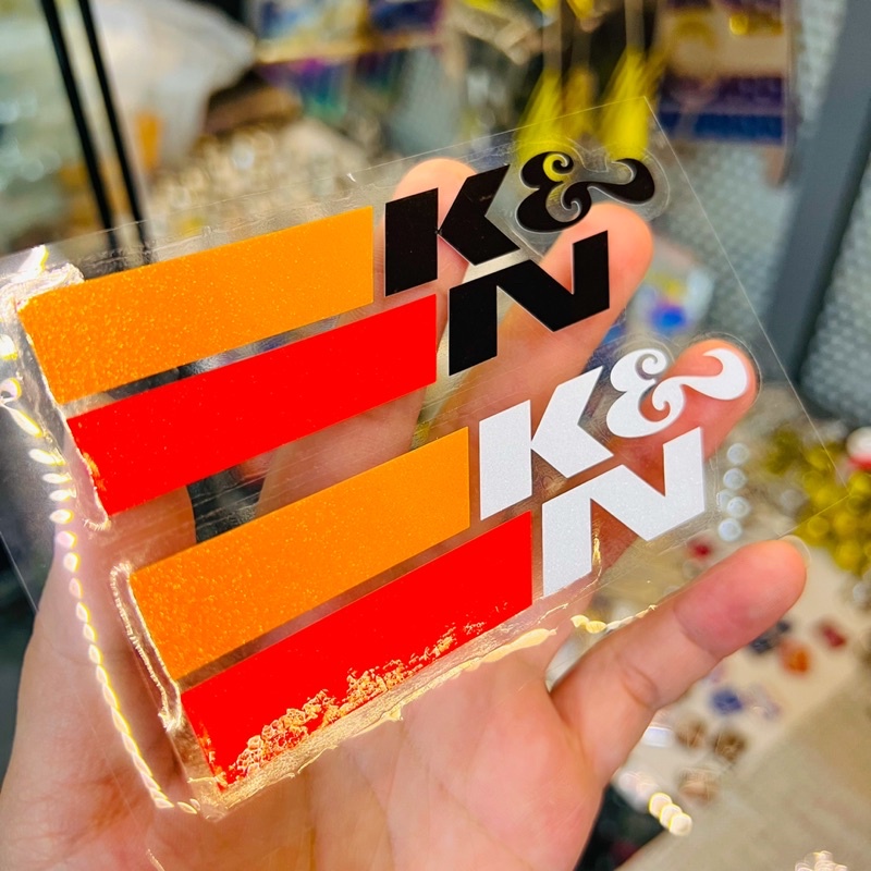 Tem Logo Sticker K&amp;N ghép nổi trên mọi nền màu 🇹🇭