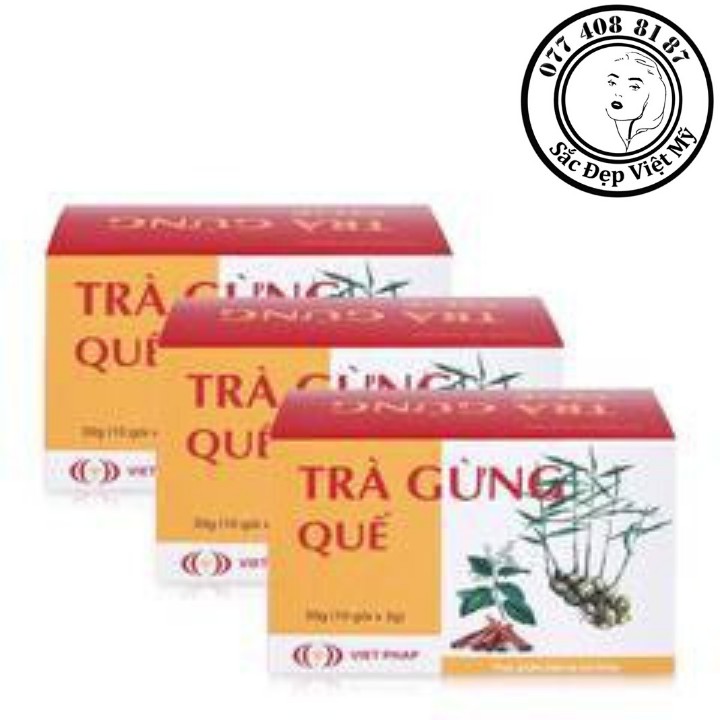 [Chính Hãng] Trà Gừng Hoà Tan_Trà Gừng Quế Thiên Nhiên Thảo Mộc Hộp 10 Gói Hoà Tan Ấm Bụng Giải Cảm Ấm Thân Thể