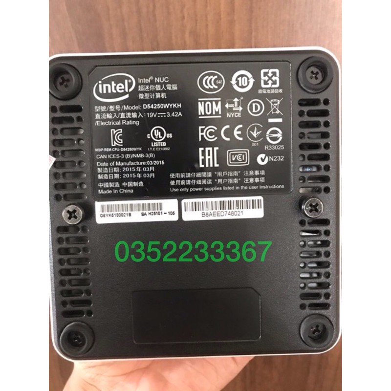 Intel NUC core i5 Gen5, Gen6 siêu đẹp
