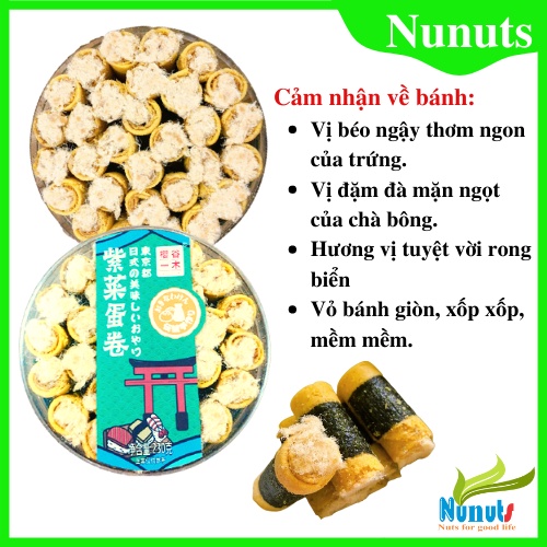 Bánh trứng cuộn rong biển Đài Loan – Nunuts