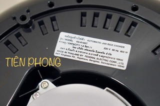 Nồi cơm điện Sharp 1.8 L KS-R18ST Thái Lan