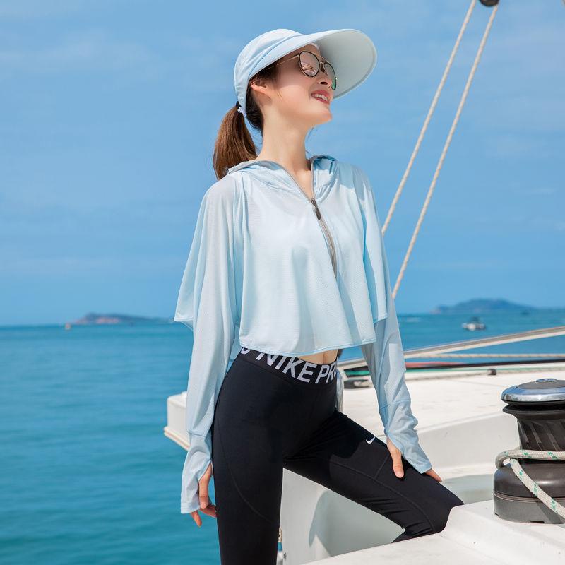 Áo Khoác Cardigan Chống Tia Cực Tím Tay Dài Vải Lụa Lạnh Siêu Mỏng Thời Trang Mùa Hè 2022 Cho Nữ | BigBuy360 - bigbuy360.vn
