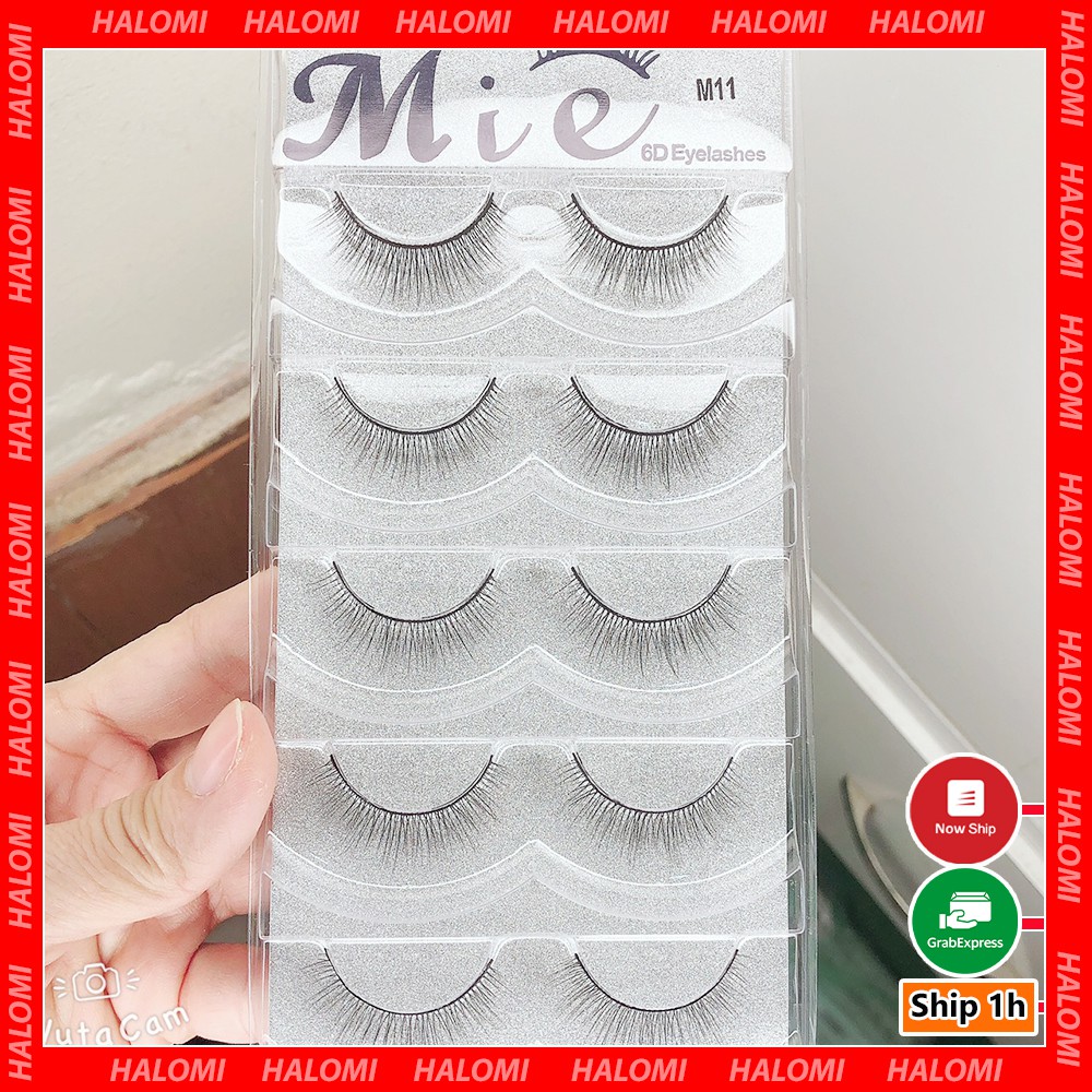 Mi giả tự nhiên Mie 6D 11 5 cặp cao cấp chuyên dùng cho makeup