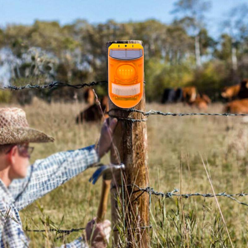 Đèn Báo Động Không Dây Cảm Biến Chuyển Động IP65 Sử Dụng Năng Lượng Mặt Trời