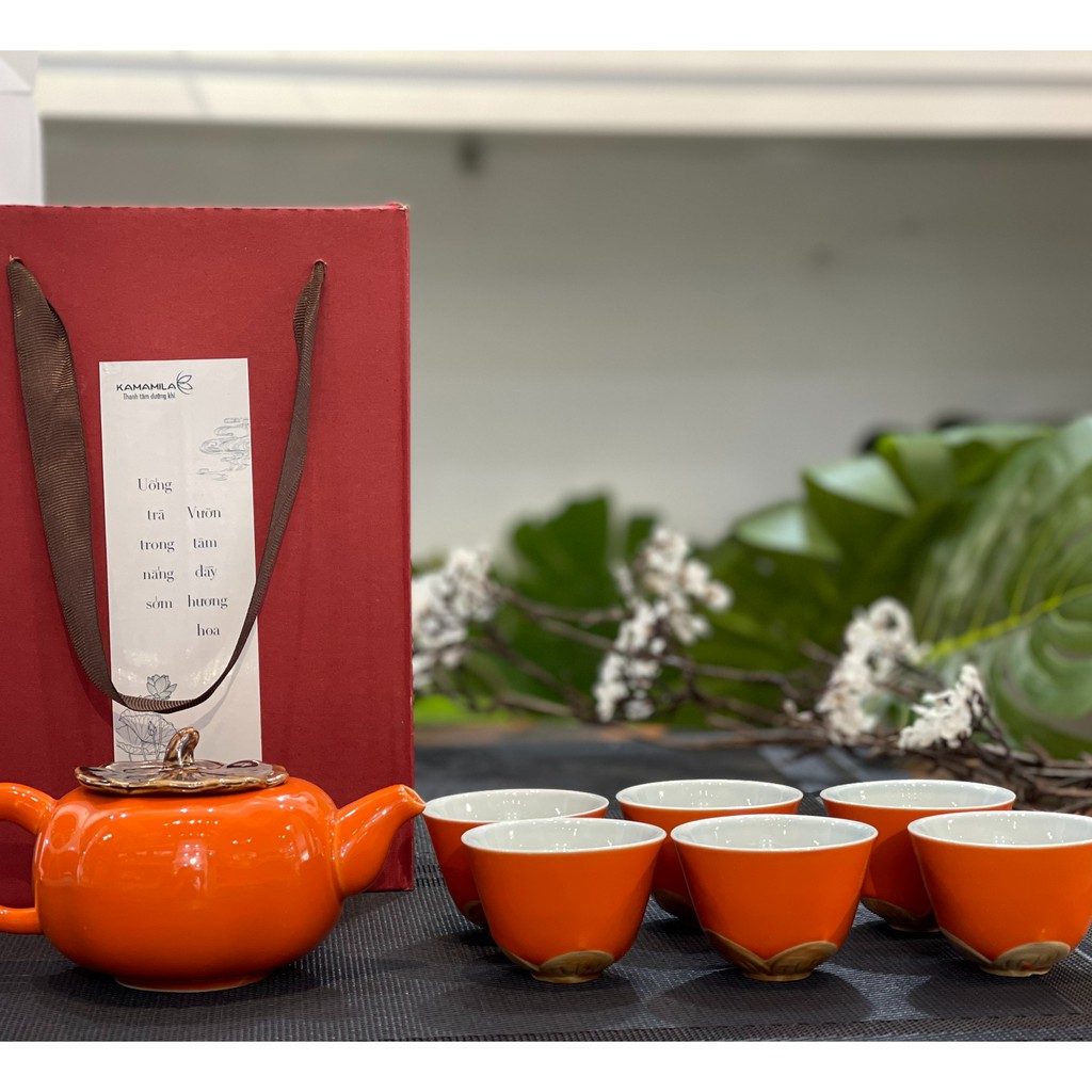 QUÀ TẶNG BỘ ẤM CHÉN PHA TRÀ KAMAMILA | BigBuy360 - bigbuy360.vn
