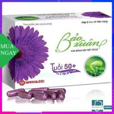 Viên uống bảo xuân tím tuổi 50+ cân bằng nội tiết và gìn giữ nét xuân, hộp 30 viên