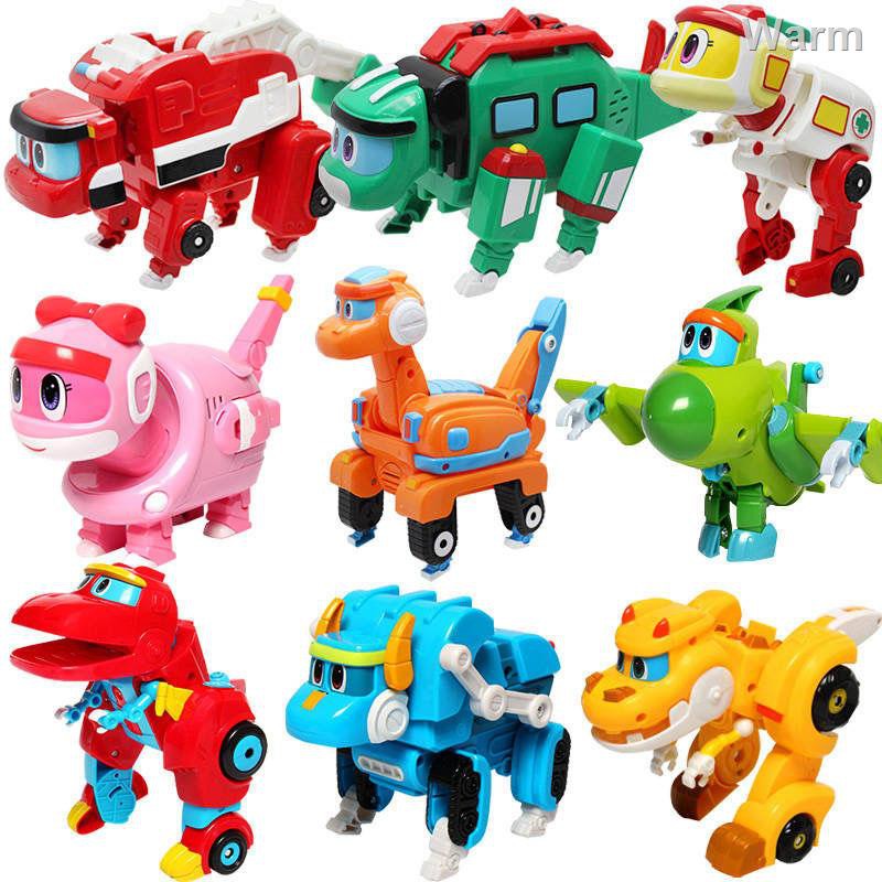 Bộ 5 đồ chơi robot biến hình độc đáo cho bé❧☑◐Đồ chơi xe hơi biến hình độc đáo cho bé