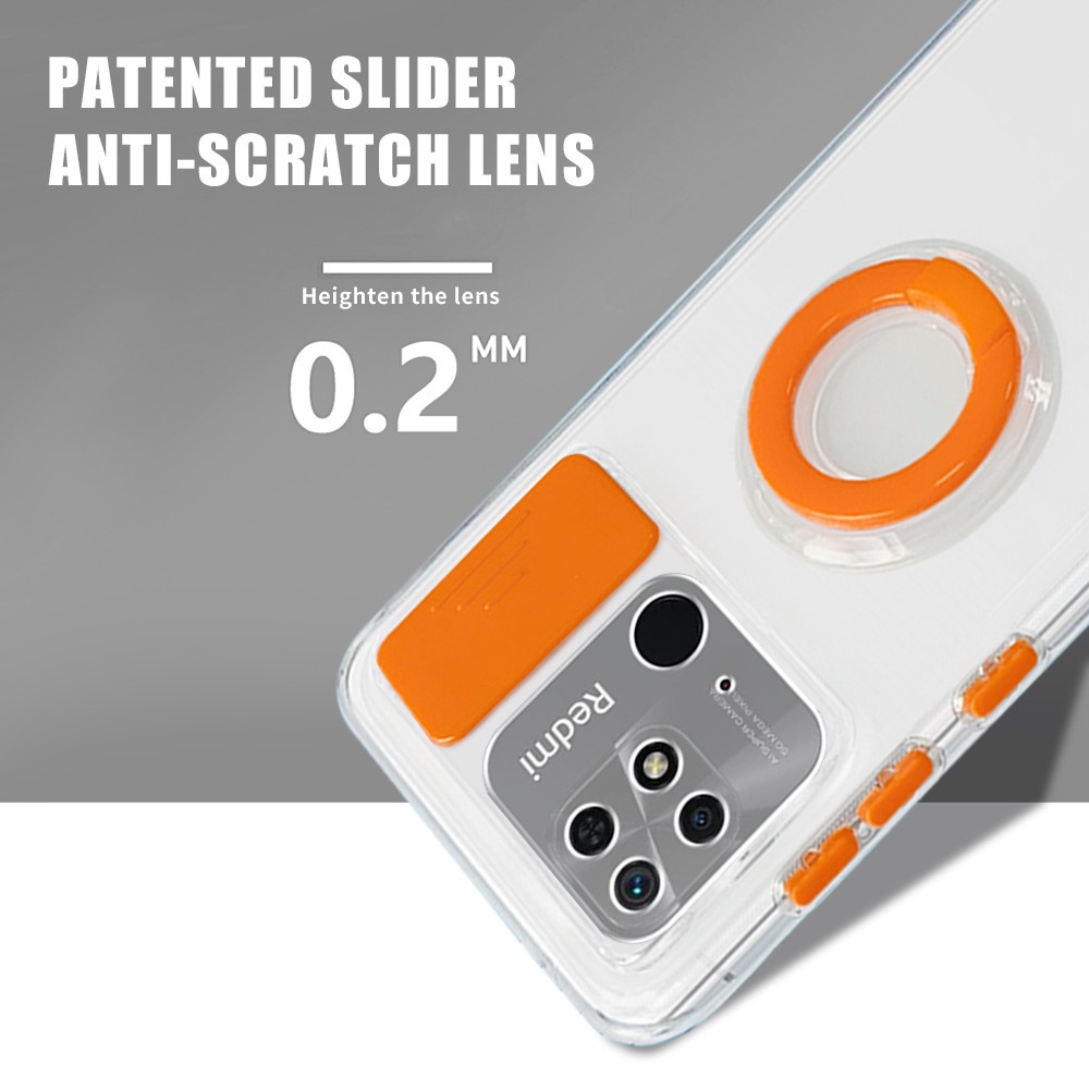 Ốp Điện Thoại Silicon Trong Suốt Chống Sốc Có Vòng Đỡ Cho Xiaomi Redmi10C Xiaomi 11T Pro Note 11 Pro 5G Poco M4 Pro X4 Pro 5G