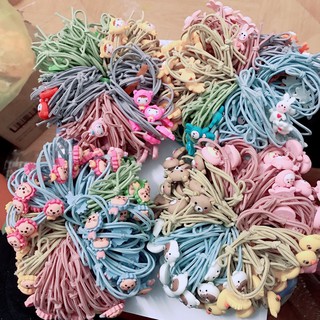 sỉ bó chun cột tóc gấu (100 dây)