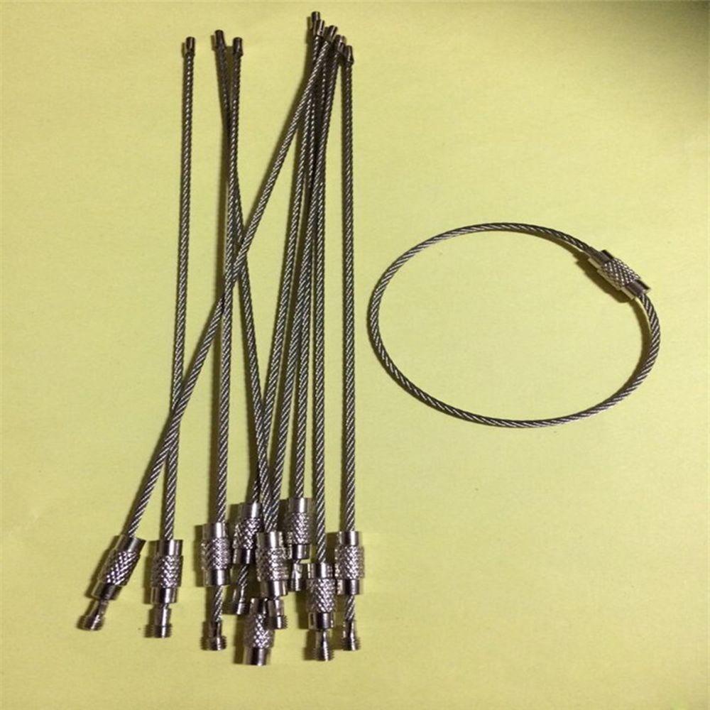 Set 10 Vòng Giữ Chìa Khóa Bằng Thép Không Gỉ Chuyên Dụng Cho Leo Núi