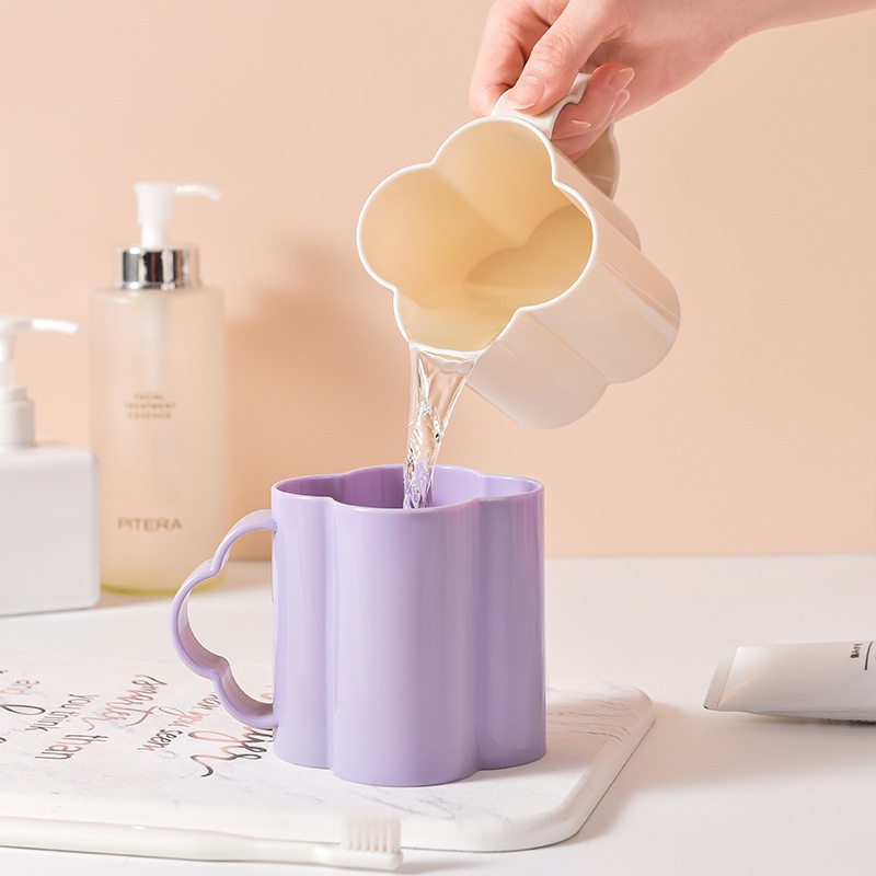 Cốc Súc Miệng Tròn Màu Trơn Cỡ Lớn Thiết Kế Đơn Giản Màu Sắc