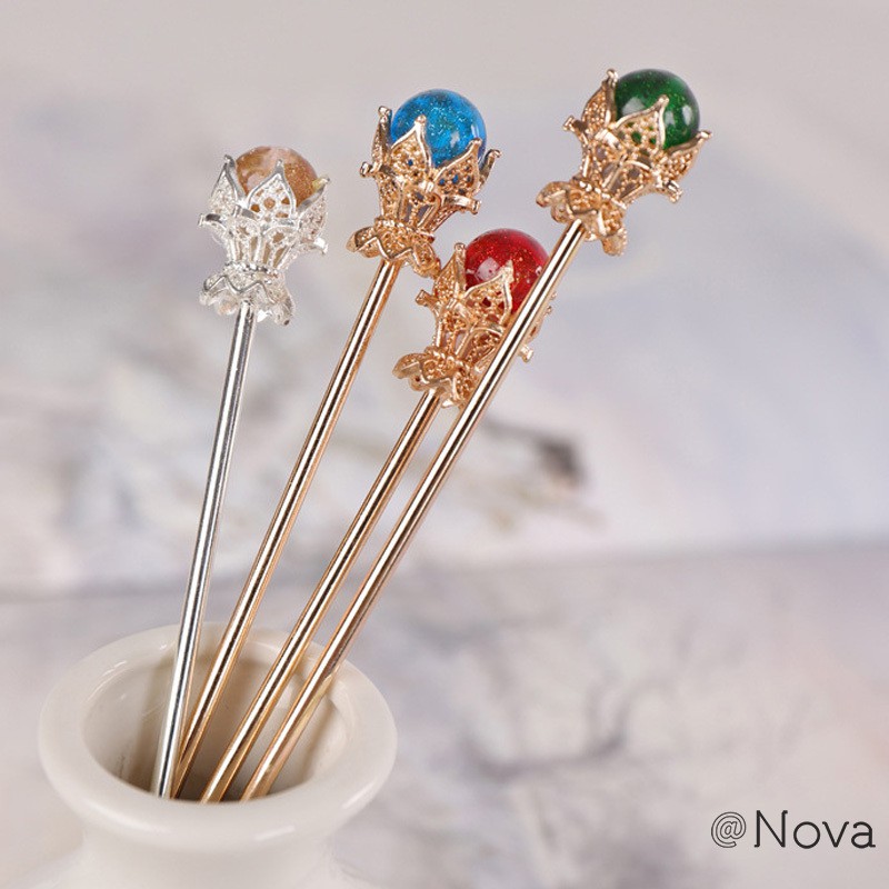 ❤Nova Trâm Cài Tóc Hình Giọt Nước Phong Cách Retro