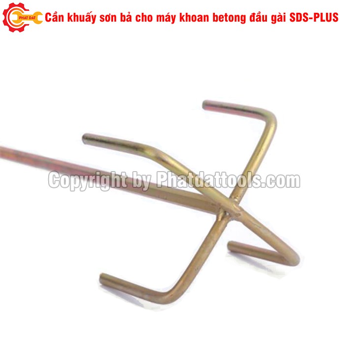 Cần khuấy sơn bả cho máy khoan betong đầu gài SDS-Plus-Mũi khuấy sơn lắp cho máy khoan betong