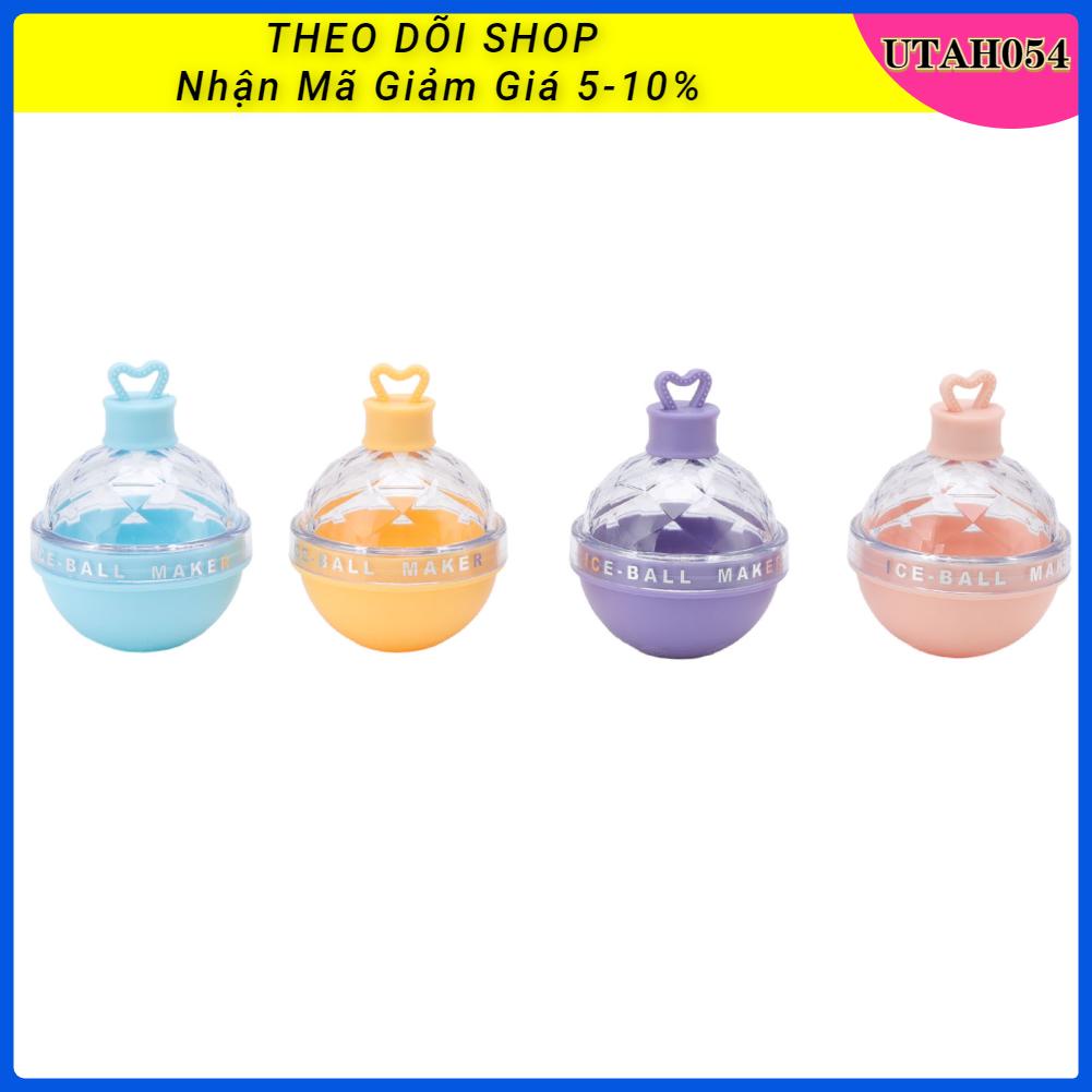 Set 4 Khuôn Làm Đá Hình Cầu Có Nắp Đậy