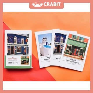 Combo 6 vở kẻ ngang Crabit - Moment Santorini 120 trang
