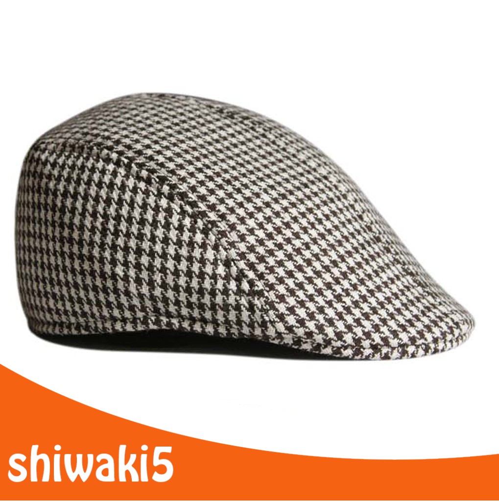 Mũ Beret Họa Tiết Houndstooth Cho Bé Trai Và Bé Gái