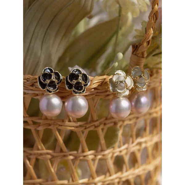 Bông tai xi mạ ngọc đá cô dâu -dự tiệc