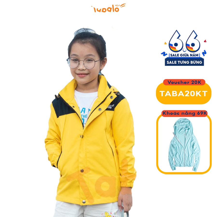Áo Khoác Gió Tabalo Kids, Áo Khoác 2 Lớp Trẻ Em Cản Gió, Chống Nước, Giữ Ấm Cực Tốt