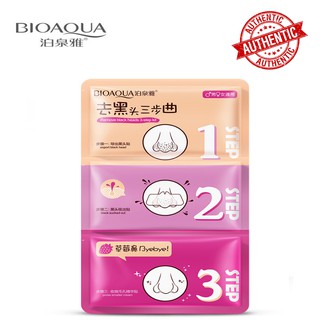 Set lột mụn đầu đen 3 bướcBioaqua dạng gói