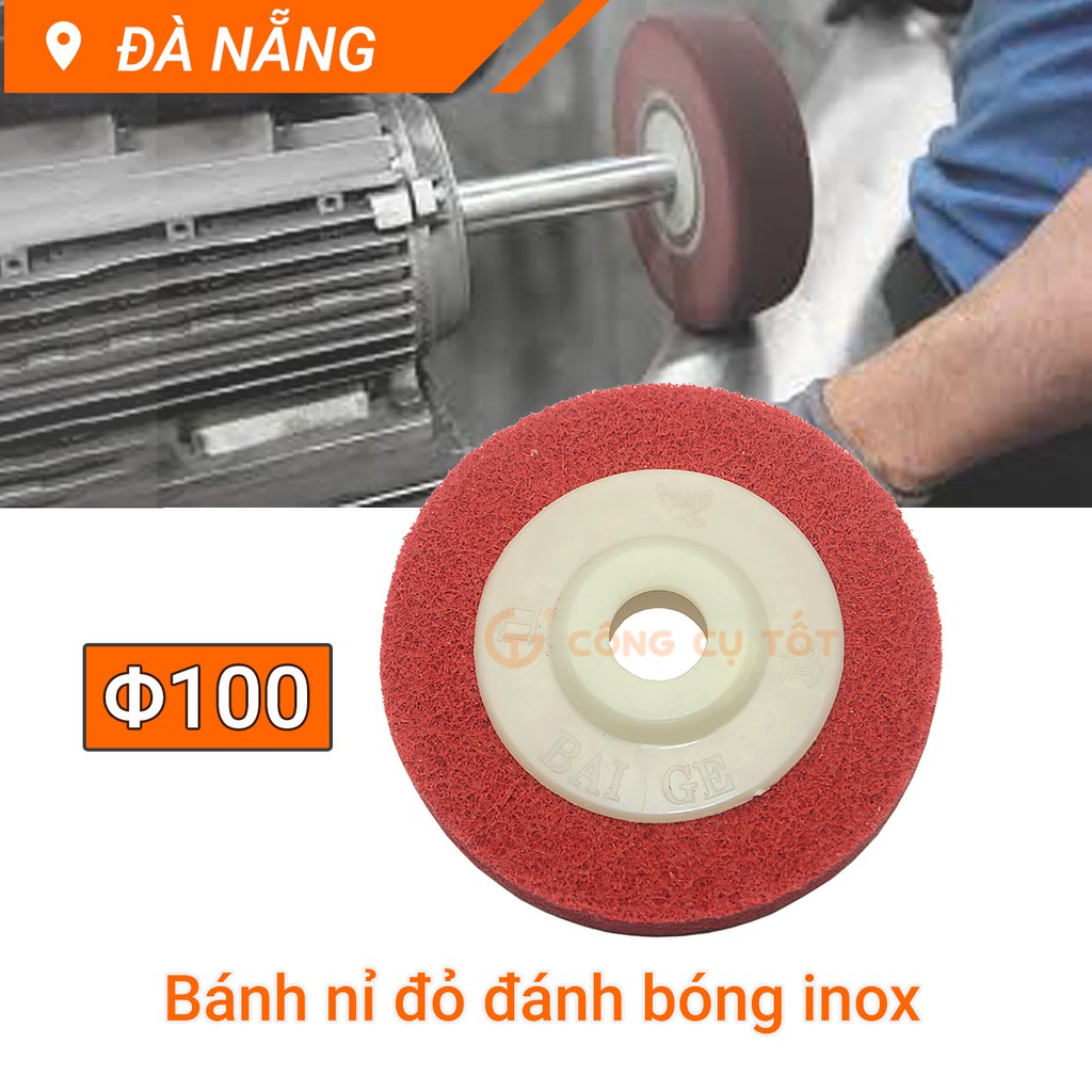 Bánh nỉ đánh bóng inox Φ100