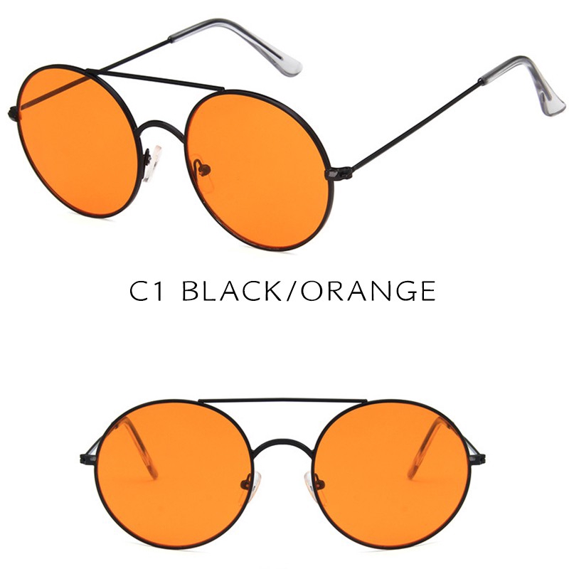 Kính mát thời trang UV400 tròng tròn phong cách Hàn Quốc sành điệu