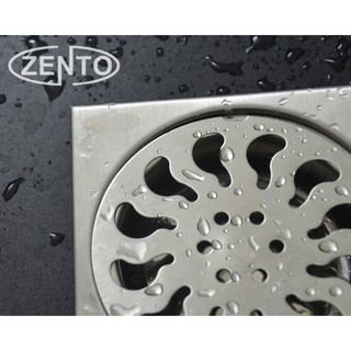 Phễu thoát sàn inox Zento TS121 (115x115mm)