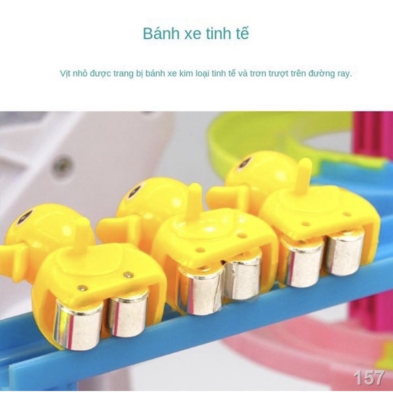 Đồ Chơi Cầu Trượt Vịt Vàng Leo Thang Phát Nhạc Cực Vui Tai Cho Bé Yêu