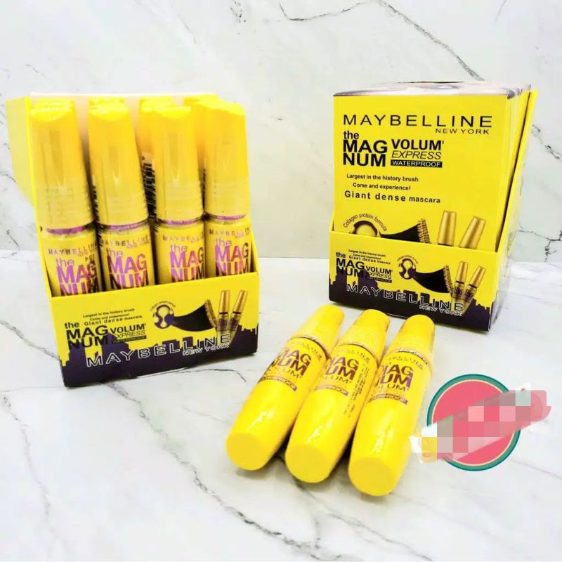 (Hàng Mới Về) Mascara Maybelline Magnum Chuốt Mi Cong Vút Và Dày Hơn