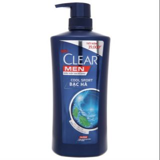 Dầu gội sạch gàu Clear Men Cool Sport bạc hà 631ml