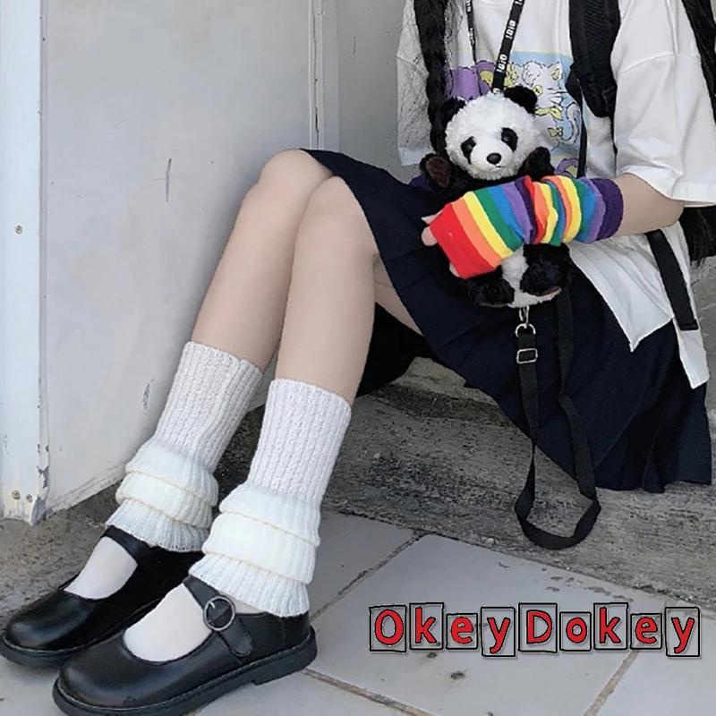 Đôi Vớ Đan Len Giữ Ấm Chân Dài Y2K Thời Trang Cho Nữ