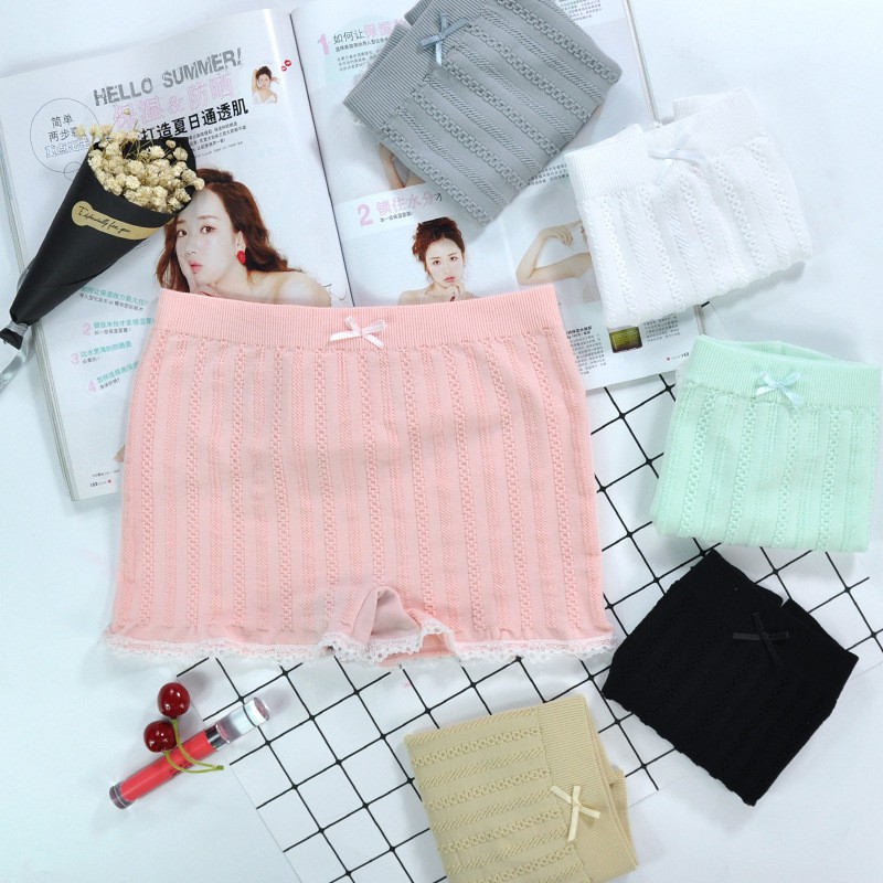 Quần Bảo Hộ Vải Cotton Mỏng Phối Ren Lưng Vừa Chống Lộ Hàng