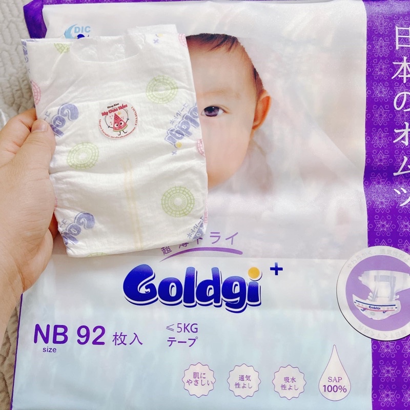 MIẾNG BỈM GOLDGI BẢN NÂNG CẤP MẪU MỚI DÁN/QUẦN NB/S/M/L/XL/XXL