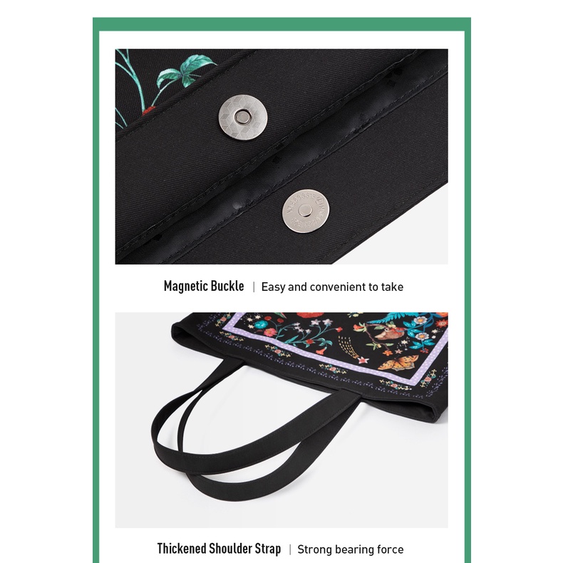 MAH Joy Jungle Túi dành cho nữ học sinh Túi đeo vai lớn Túi xách thời trang thường ngày