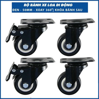 Bộ 4 bánh xe 50mm chuyên dùng cho loa kéo xe đẩy