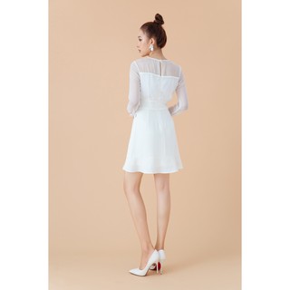Đầm xòe dài tay phối - 20Again