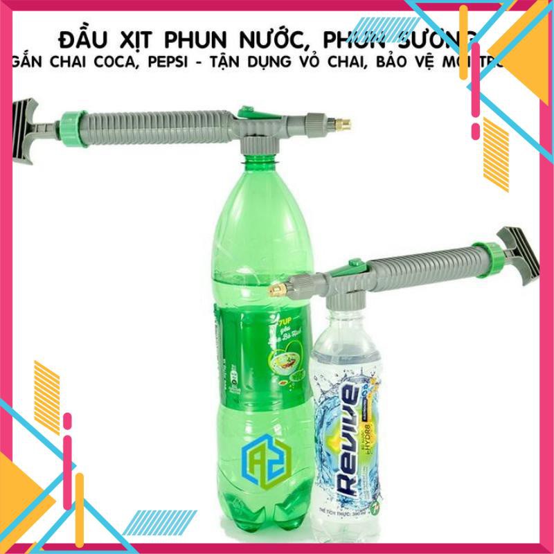 ❤️Evoucher🚛 Đầu xịt phun nước phun sương gắn chai coca, pepsi+ tặng đèn led gắn van xe 206648206131-2