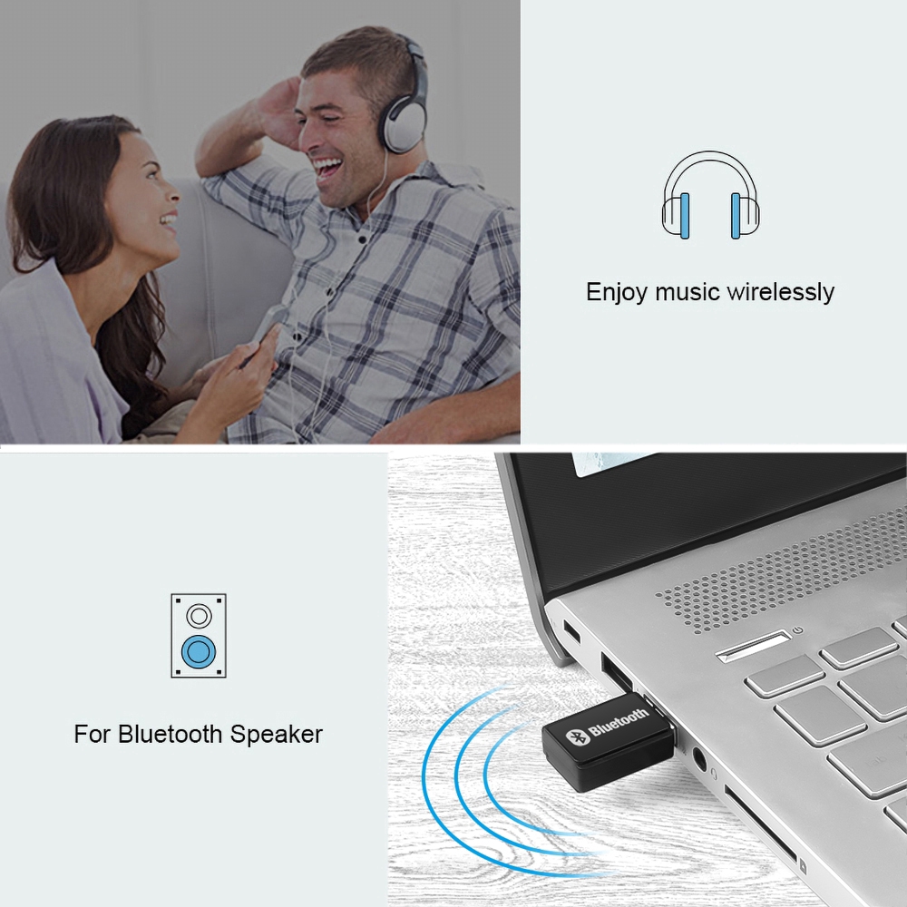 Bộ chuyển đổi âm thanh kết nối bluetooth 5.0 cho máy tính để bàn